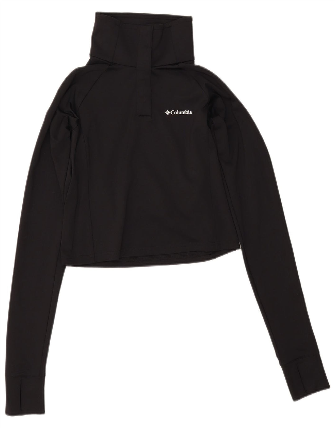 COLUMBIA Ženska majica s kratkim izrezom i trenirkom, gornji dio UK 12 Srednje crna