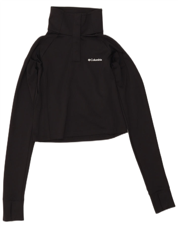 COLUMBIA Ženska majica s kratkim izrezom i trenirkom, gornji dio UK 12 Srednje crna