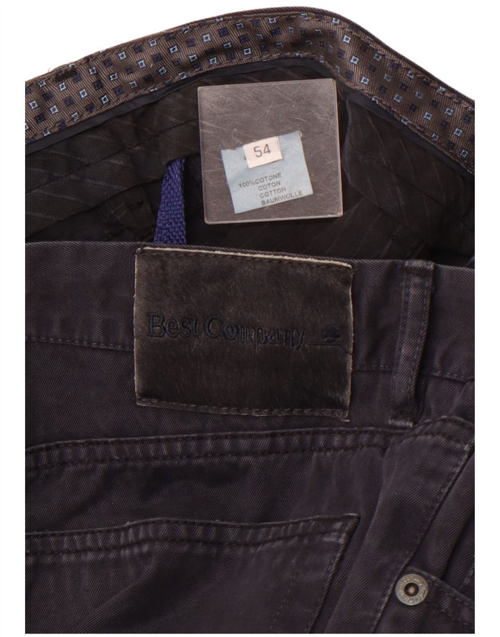 BEST COMPANY Muške ravne ležerne hlače EU 54 2XL W38 L26 tamnoplave