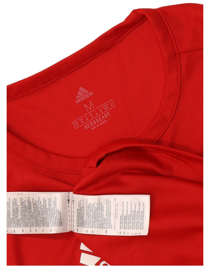 Adidas muška Aeroready majica kratkih rukava srednje crvene boje od poliestera
