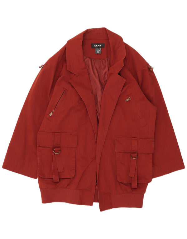 Dkny ženski otvoreni preveliki kaput UK 10 Small Red
