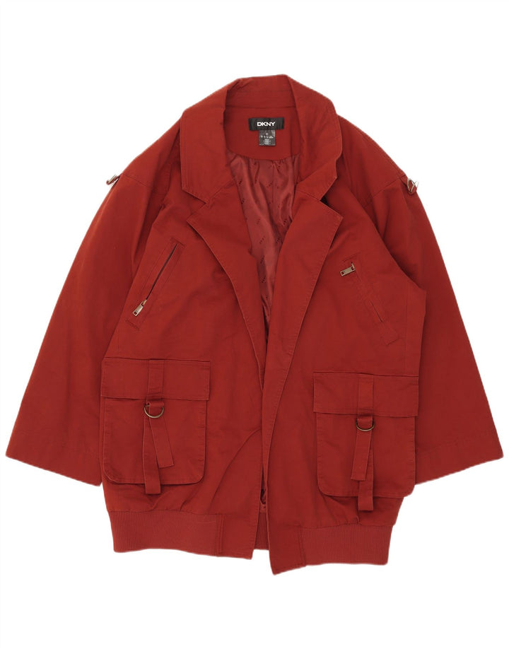 Dkny ženski otvoreni preveliki kaput UK 10 Small Red