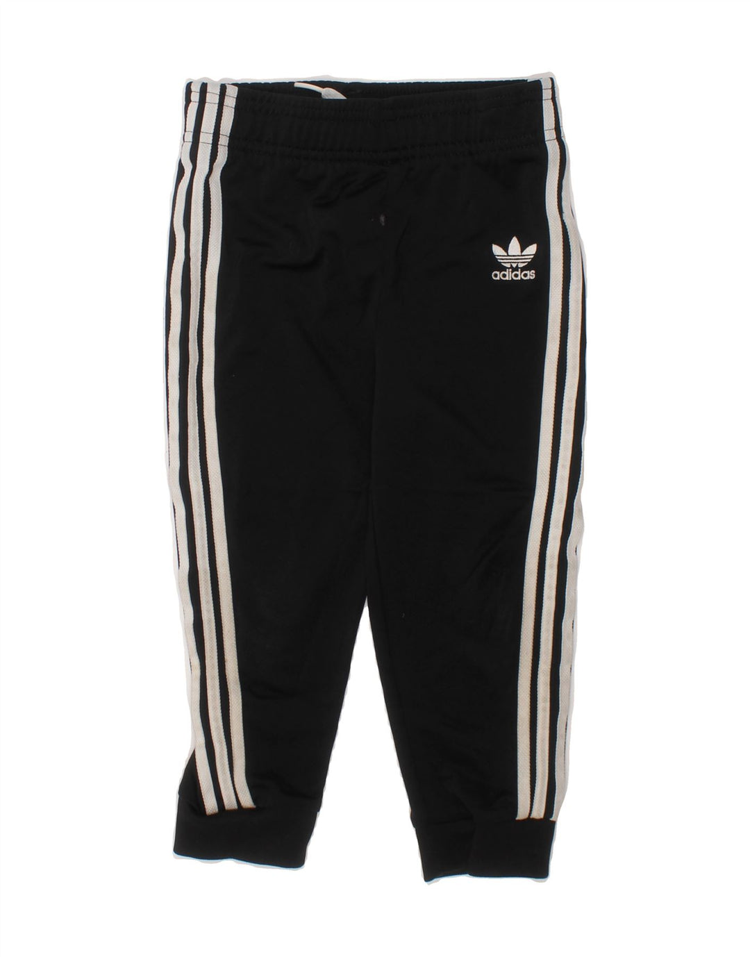 ADIDAS Boys Tracksuit Trousers Joggers 2-3 Years Black Polyester Vintage Adidas and Second-Hand Adidas from Messina Hembry 