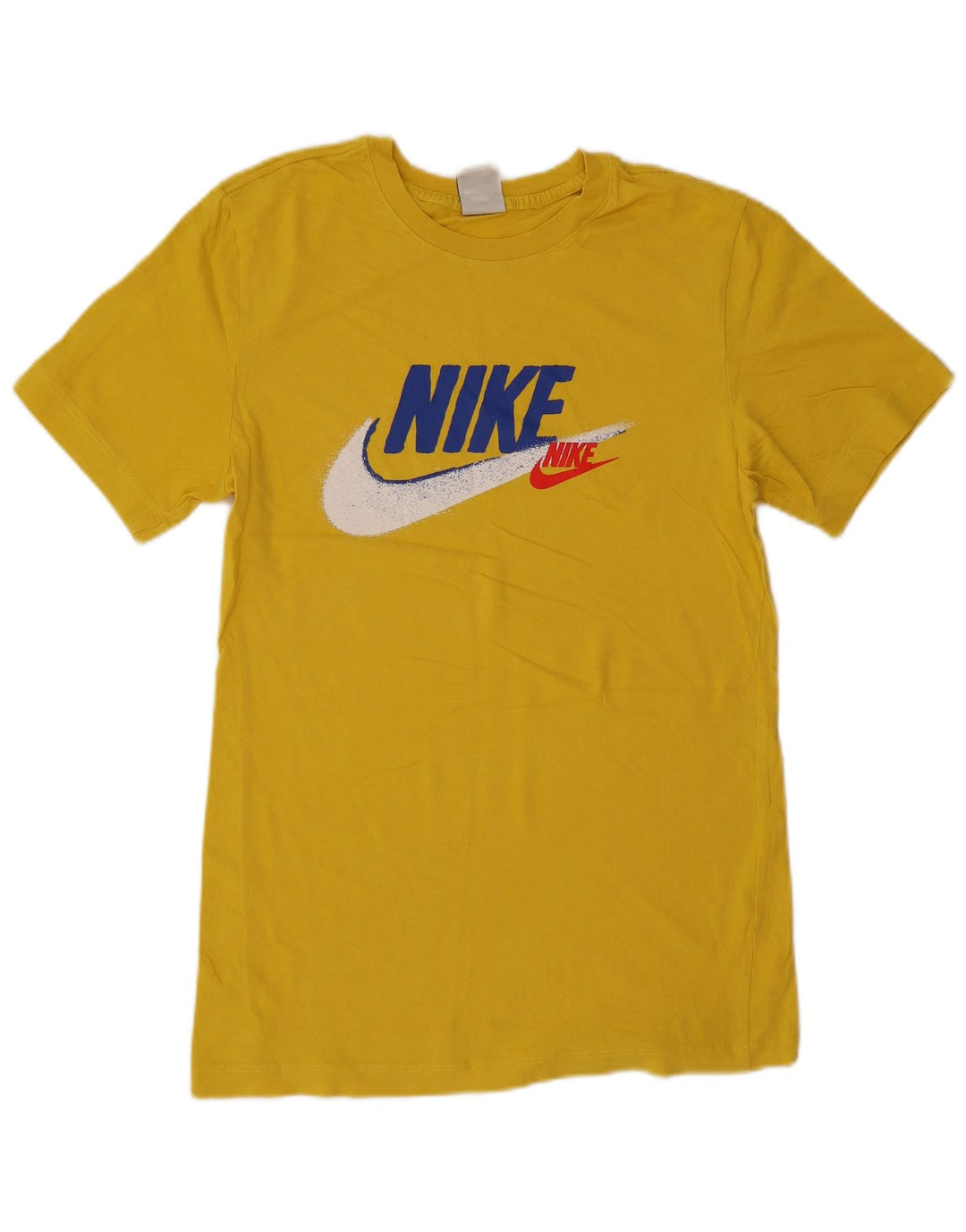 Nike Muška majica kratkih rukava s grafičkim motivima, mala, žuta pamučna