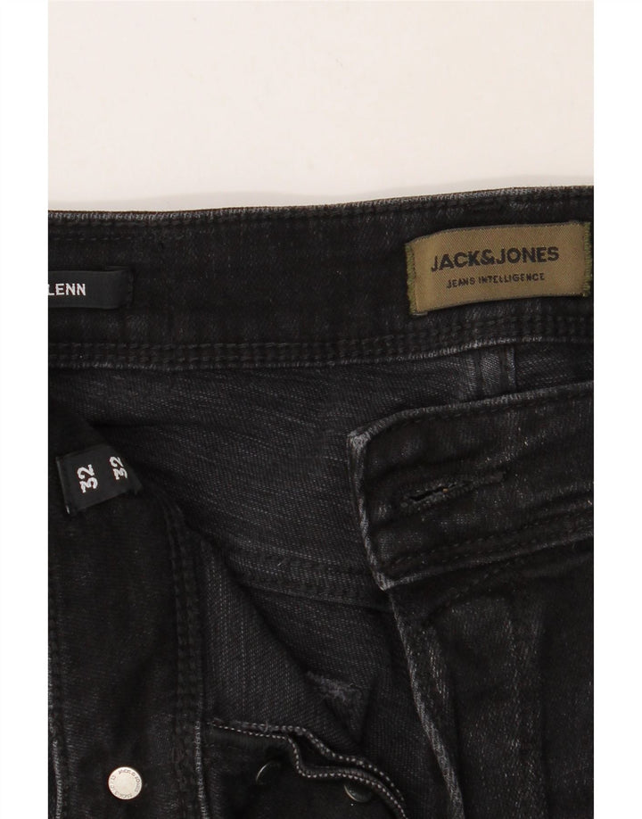 JACK & JONES Mens GLENN Slim Jeans W32 L32 Black Vintage Jack & Jones and Second-Hand Jack & Jones from Messina Hembry 