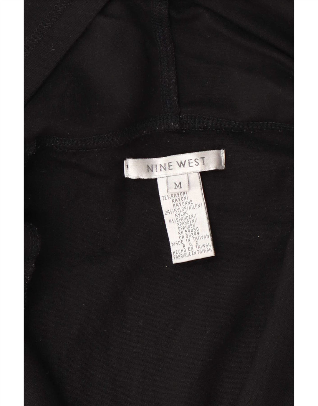 Ženska majica s kapuljačom Nine West UK 12 srednje crne svile
