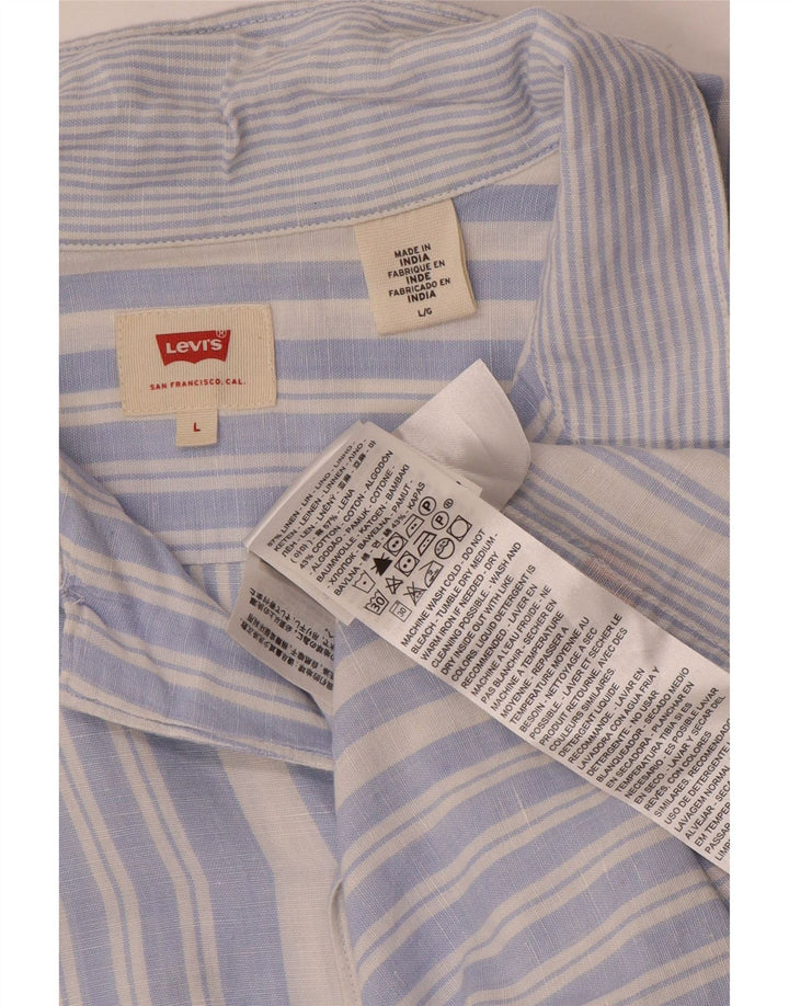 Levi's muška košulja kratkih rukava s velikim plavim prugama
