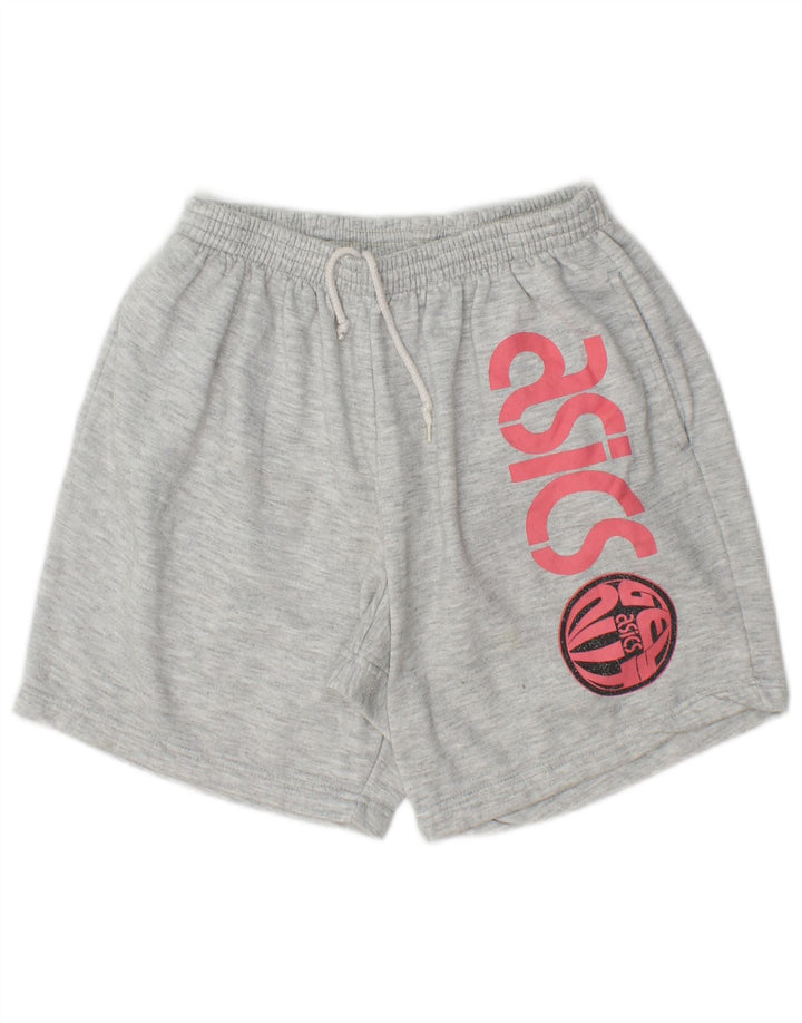 Asics muške kratke sportske kratke hlače s grafičkim motivima, mali sivi poliester