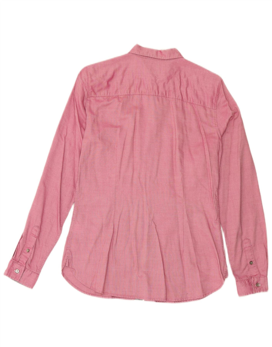 TOMMY HILFIGER Womens Fitted Shirt US 8 Medium Pink Cotton