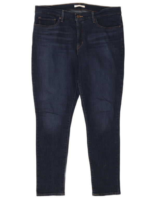 LEVI'S ženske uske traperice 311 za oblikovanje W36 L29 tamnoplave