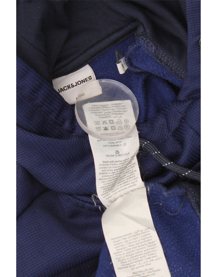 Jack & Jones muška majica s kapuljačom Srednje plavi poliester