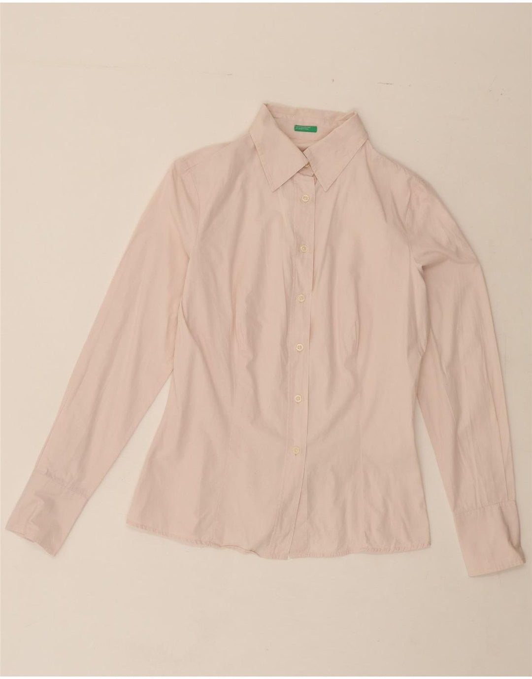 BENETTON Womens Shirt UK 12 Medium Pink Vintage Benetton and Second-Hand Benetton from Messina Hembry 