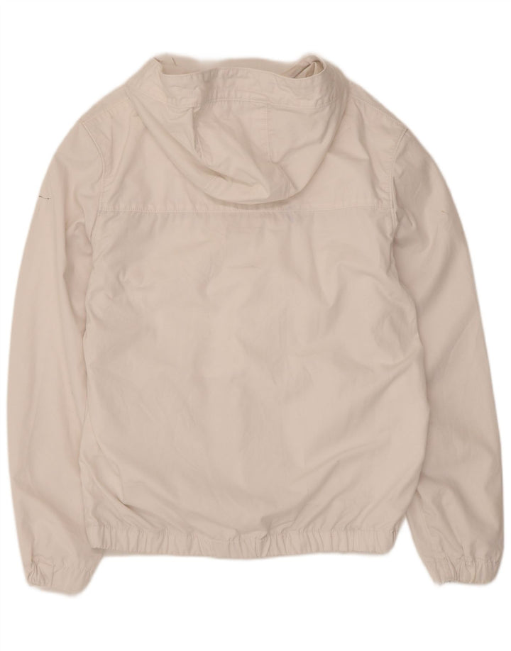 Muška anorak jakna s kapuljačom Lyle & Scott UK 38 srednji bijeli poliester