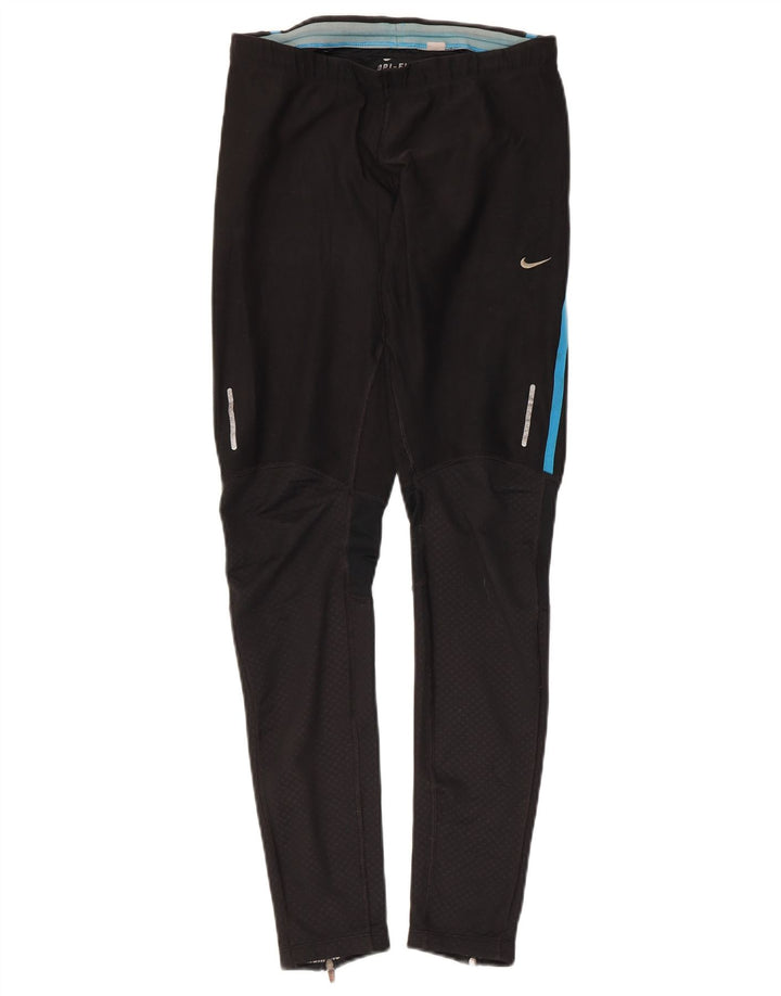 Nike Ženske Dri Fit Leggings UK 14 srednje crne točke