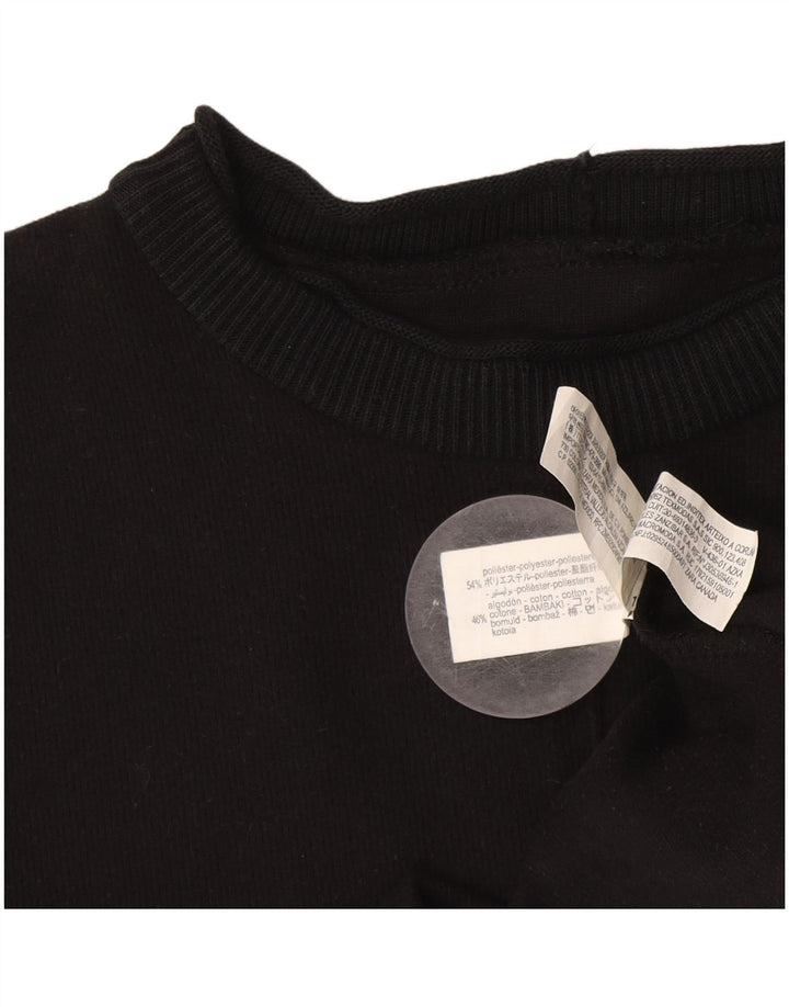 Zara ženska džemper haljina UK 14 Srednji crni poliester