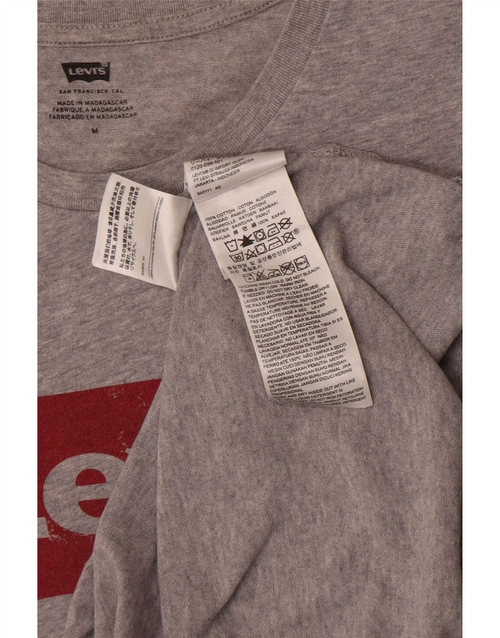 Levi's muška majica kratkih rukava s grafičkim motivima, srednje sivi flekasti pamuk