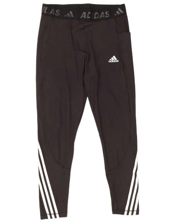 Adidas ženske Tech Fit Graphic tajice UK 16/18 velike crne pruge
