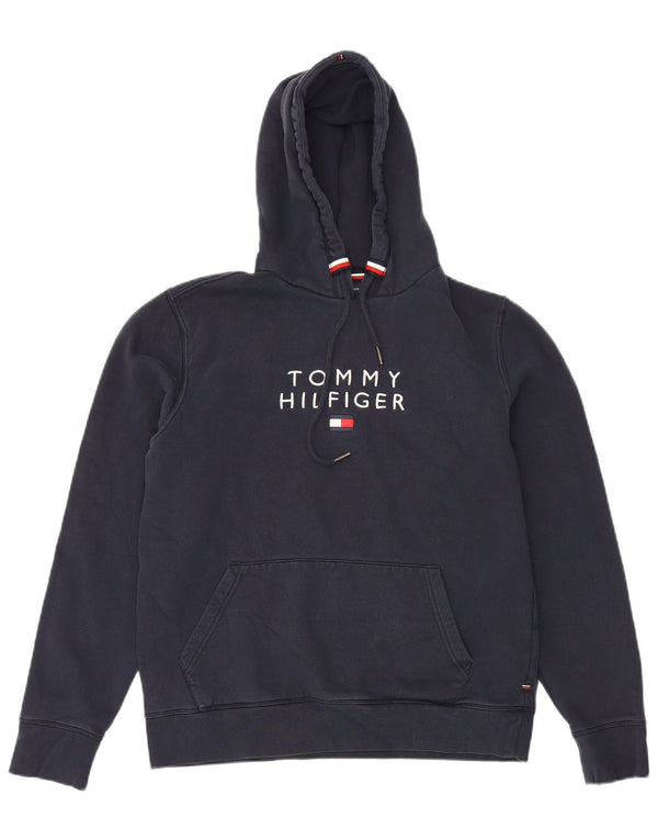 Tommy Hilfiger muška majica s kapuljačom s kapuljačom Mali tamnoplavi pamuk