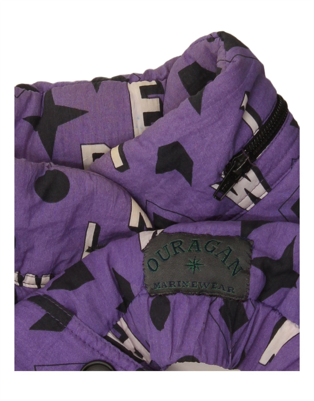 Vintage muška bomber jakna UK 40 Large Purple Geometric