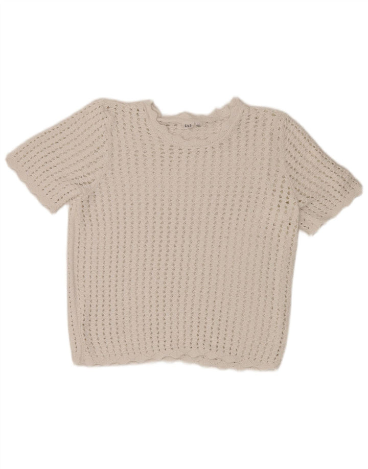 Gap ženska heklana bluza UK 14 Srednje bijela