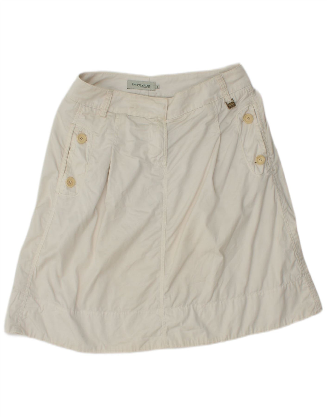 HENRY COTTONS Ženska suknja A-kroja IT 44 Srednje W30 Bijeli pamuk