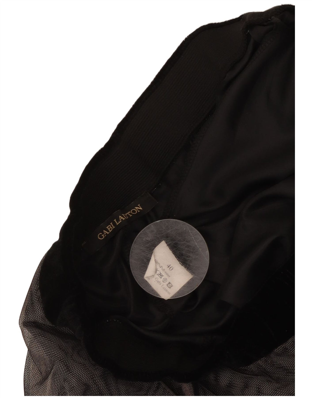 GABI LAUTON Ženska lepršava suknja EU 40 srednje veličine W28 crni poliester