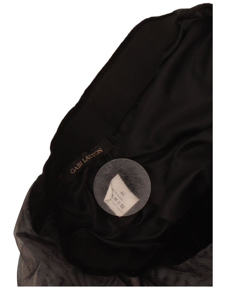 GABI LAUTON Ženska lepršava suknja EU 40 srednje veličine W28 crni poliester