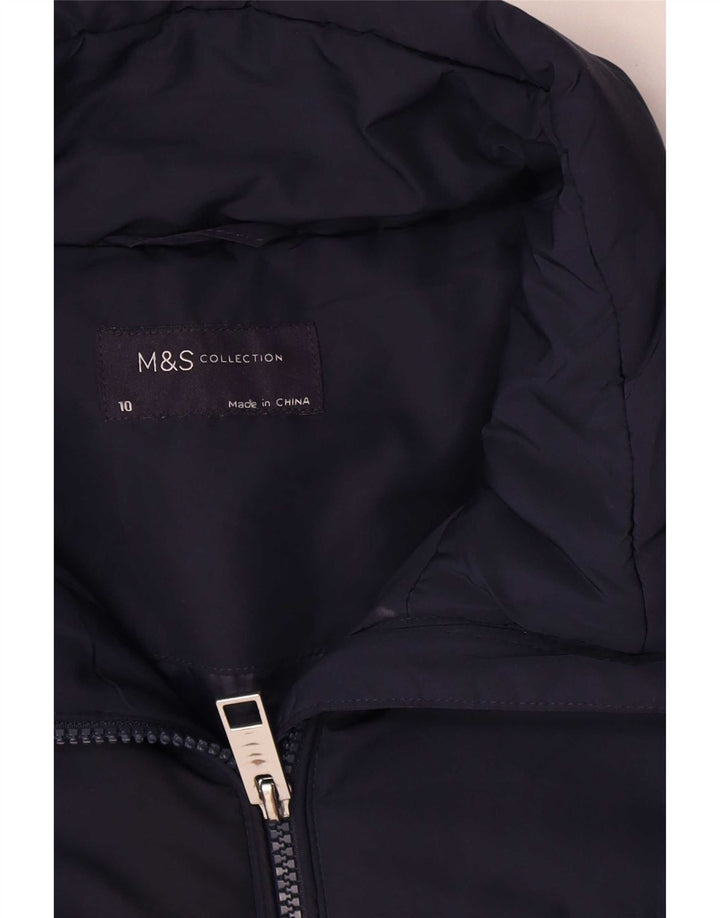 Marks & Spencer ženska podstavljena jakna UK 10 Mala tamnoplava poliester