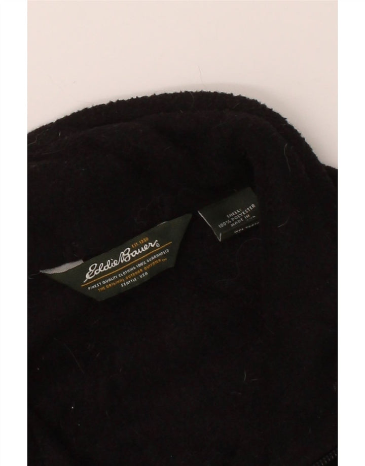 EDDIE BAUER Mens Fleece Gilet UK 36 Small Black Polyester Vintage Eddie Bauer and Second-Hand Eddie Bauer from Messina Hembry 