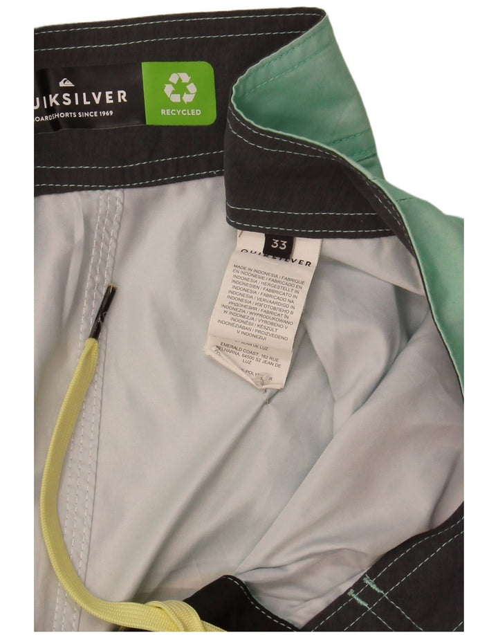 Quiksilver muške kratke hlače za kupanje srednje zelene boje cvjetnog poliestera