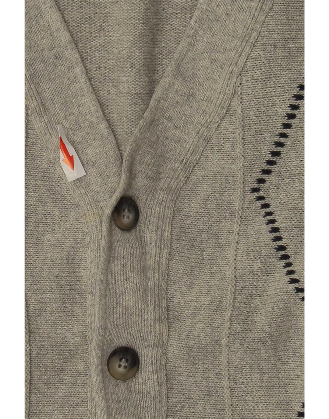 Roger Kent Muški kardigan pulover IT 52 Large Grey Argyle/Diamond