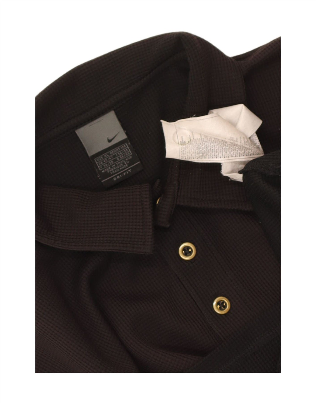 Nike muška polo majica Dri Fit XL crni poliester na točkice