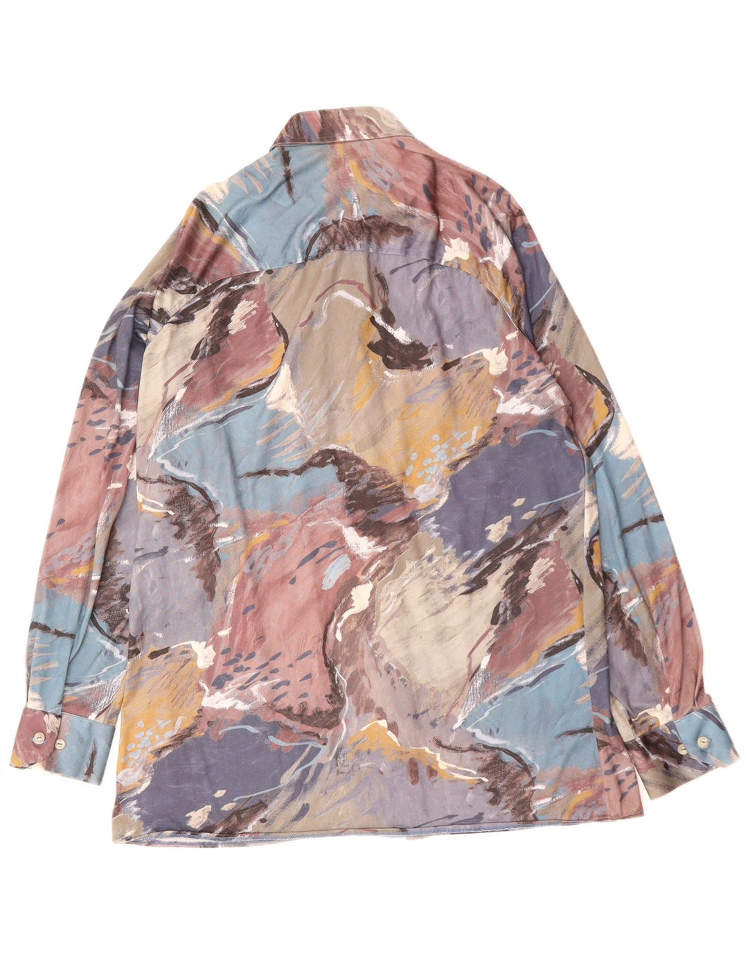 VINTAGE muška košulja s apstraktnim uzorkom srednje višebojna