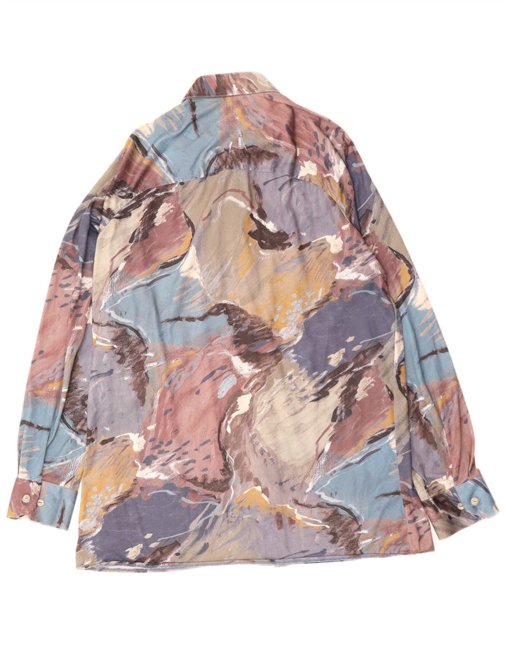 VINTAGE muška košulja s apstraktnim uzorkom srednje višebojna