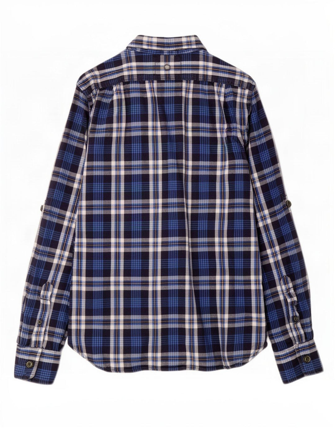 Superdry muška flanelska košulja, veliki tamnoplavi karirani pamuk