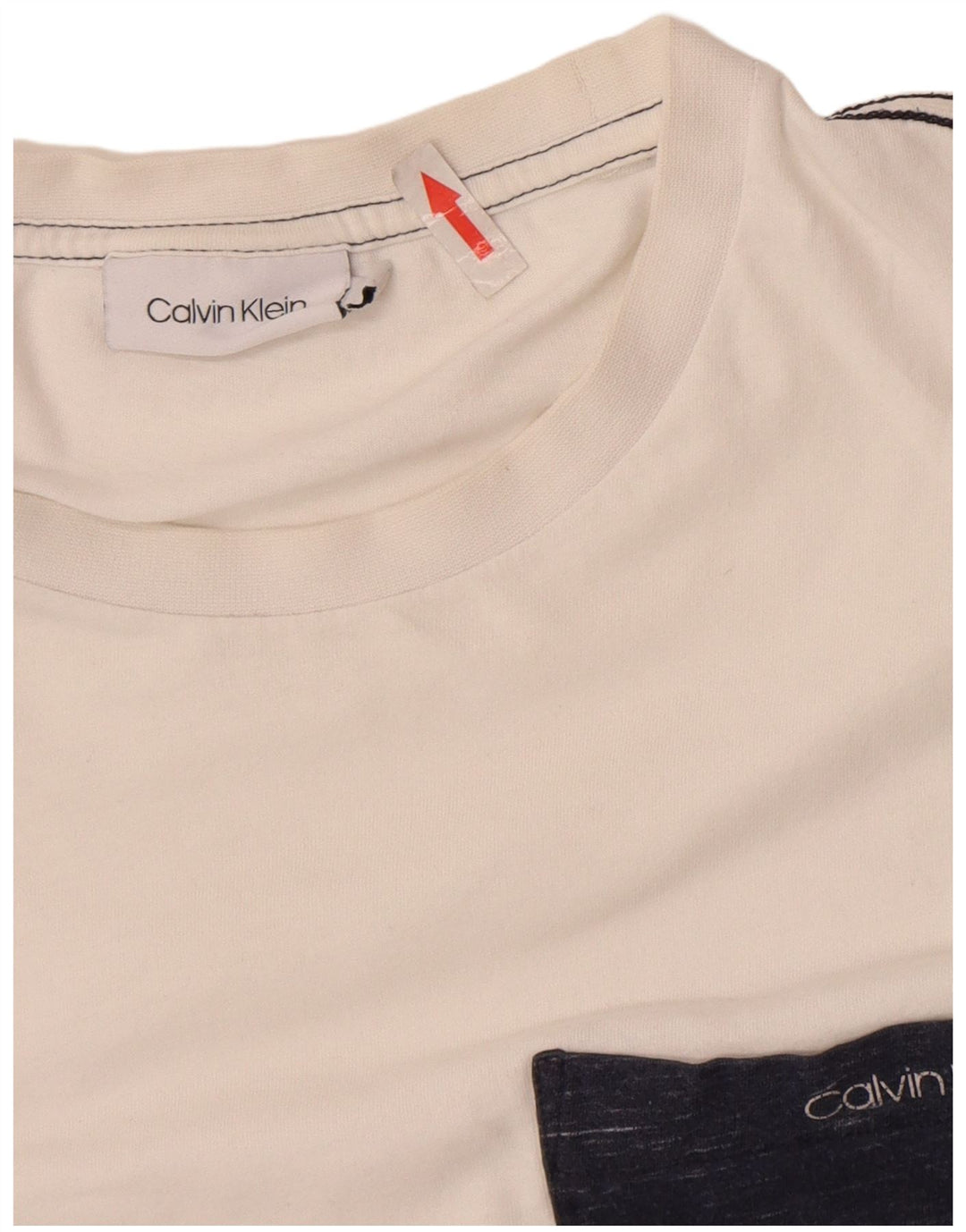 Mala muška majica kratkih rukava Calvin Klein od bijelog pamuka