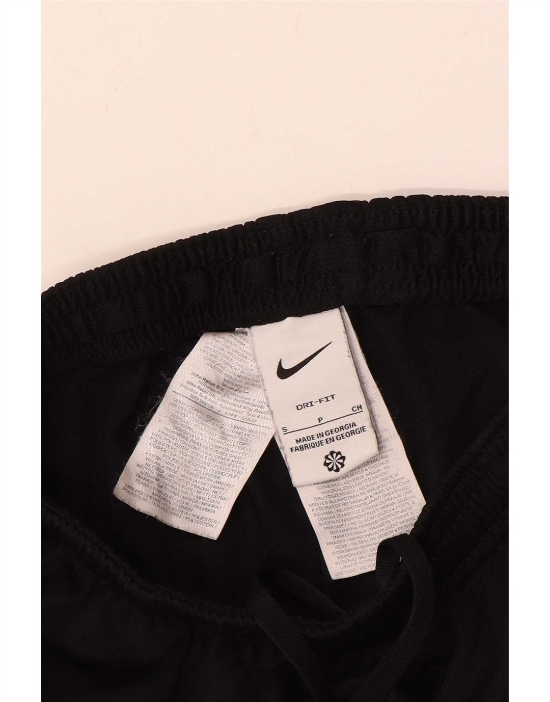Nike muške Dri Fit hlače za trenirku male crne poliesterske boje
