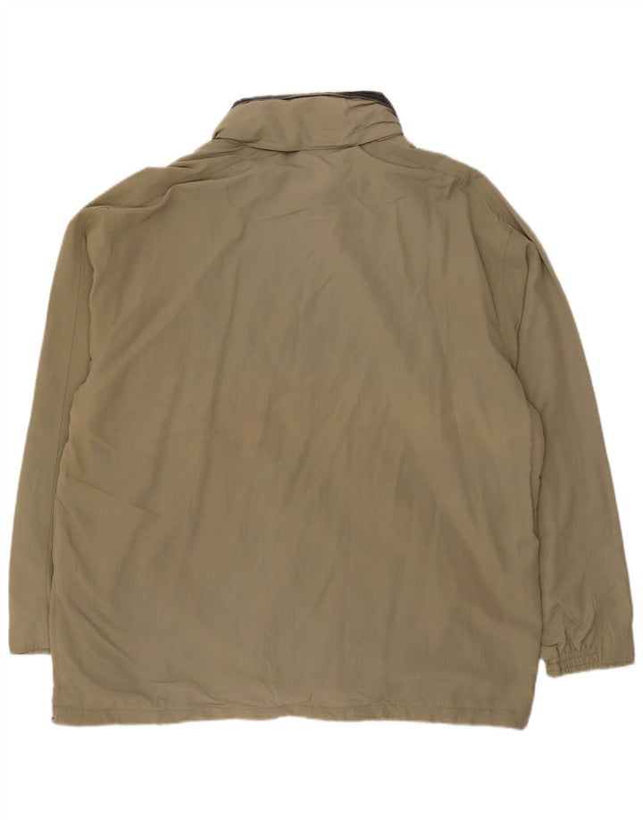 DIADORA Mens Rain Jacket UK 42 XL Khaki Polyamide