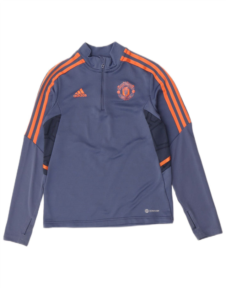 Adidas Boys Manchester United Pulover Trenirka Top 11-12 Years Blue