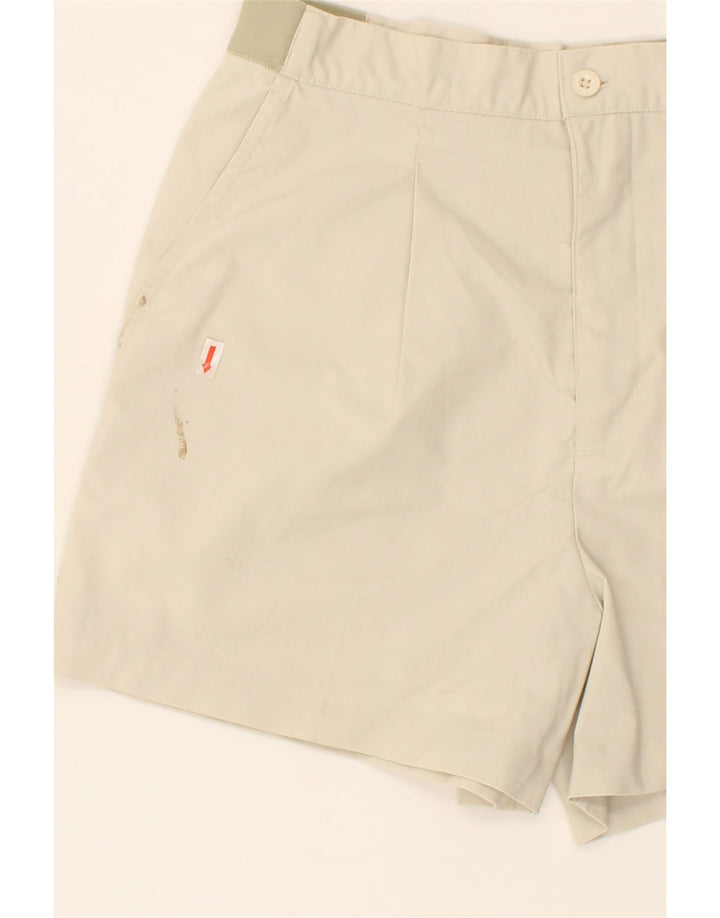 NIKE Womens Chino Shorts Small W30 Off White Polyester Vintage Nike and Second-Hand Nike from Messina Hembry 