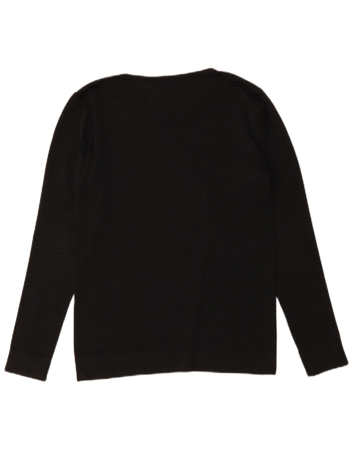 Nike Dri Fit Top s dugim rukavima srednje crne boje od poliestera