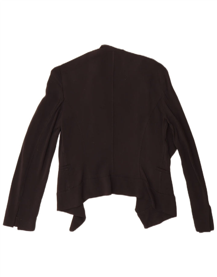 Zara Womens Open Blazer Jacket UK 10 Small Black