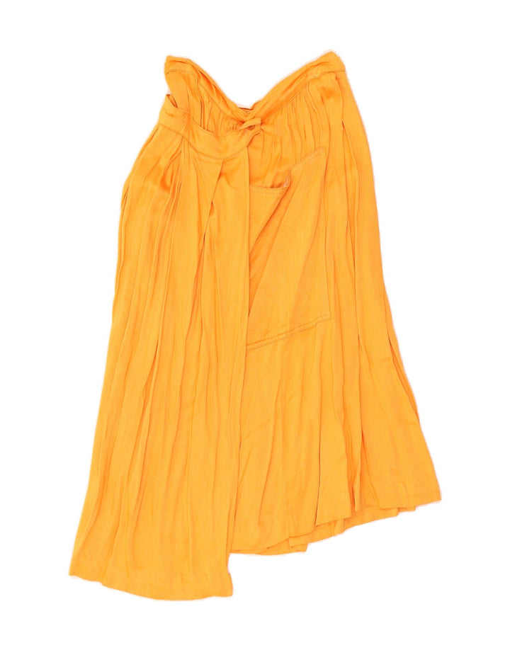 VINTAGE Womens Wrap Skirt W30 Medium Orange Vintage Vintage and Second-Hand Vintage from Messina Hembry 