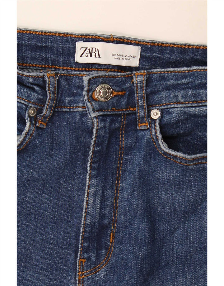 Zara ženske lepršave traperice EU 34 2XS W24 L32 Plave
