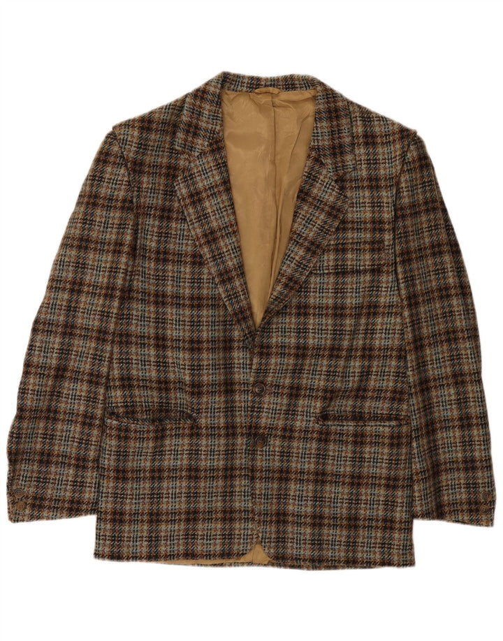 Vintage muška jakna sa 2 gumba IT 44 XS bež vunena hrskava zuba