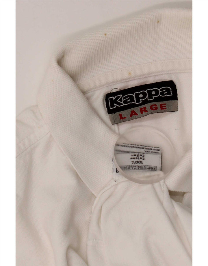 Kappa muška polo majica velika bijela pamučna