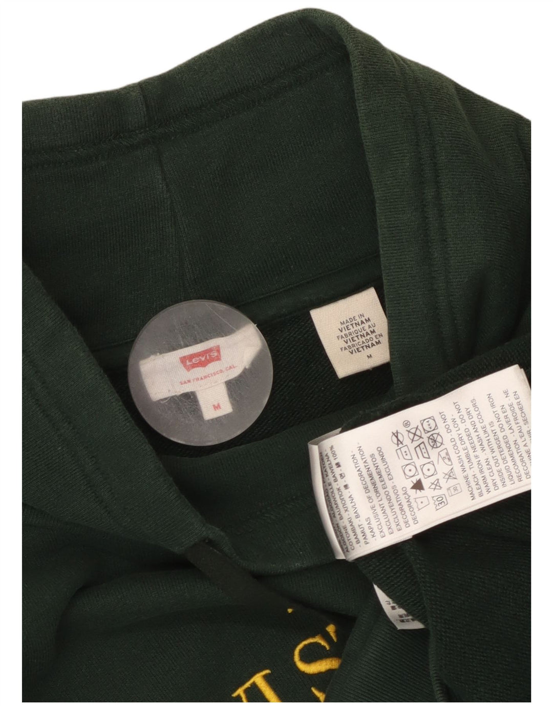 LEVI'S Ženska prekomjerna majica s motivom UK 14 Srednje zelena