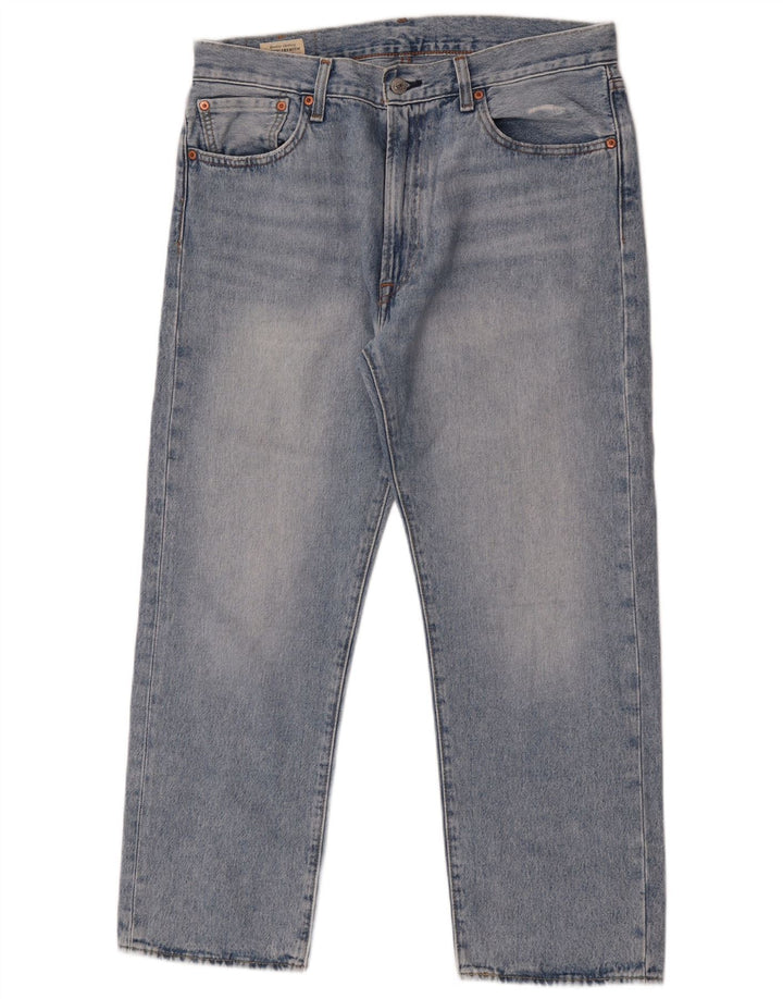 LEVI'S muške 551 ravne traperice W33 L27 plavi pamuk