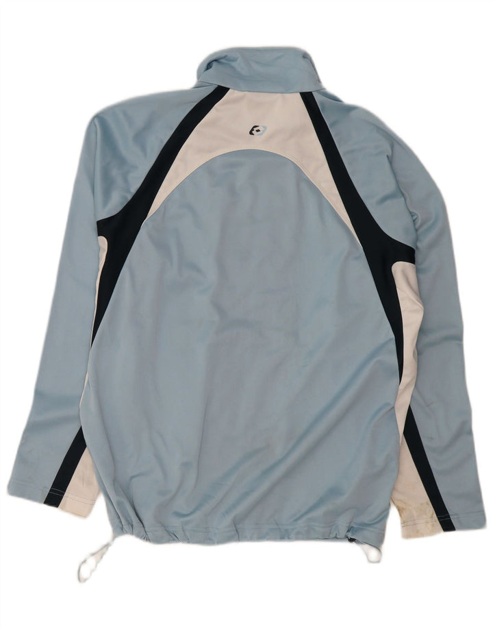 LOTTO Mens Graphic Tracksuit Top Jacket Large Blue Colourblock Polyester