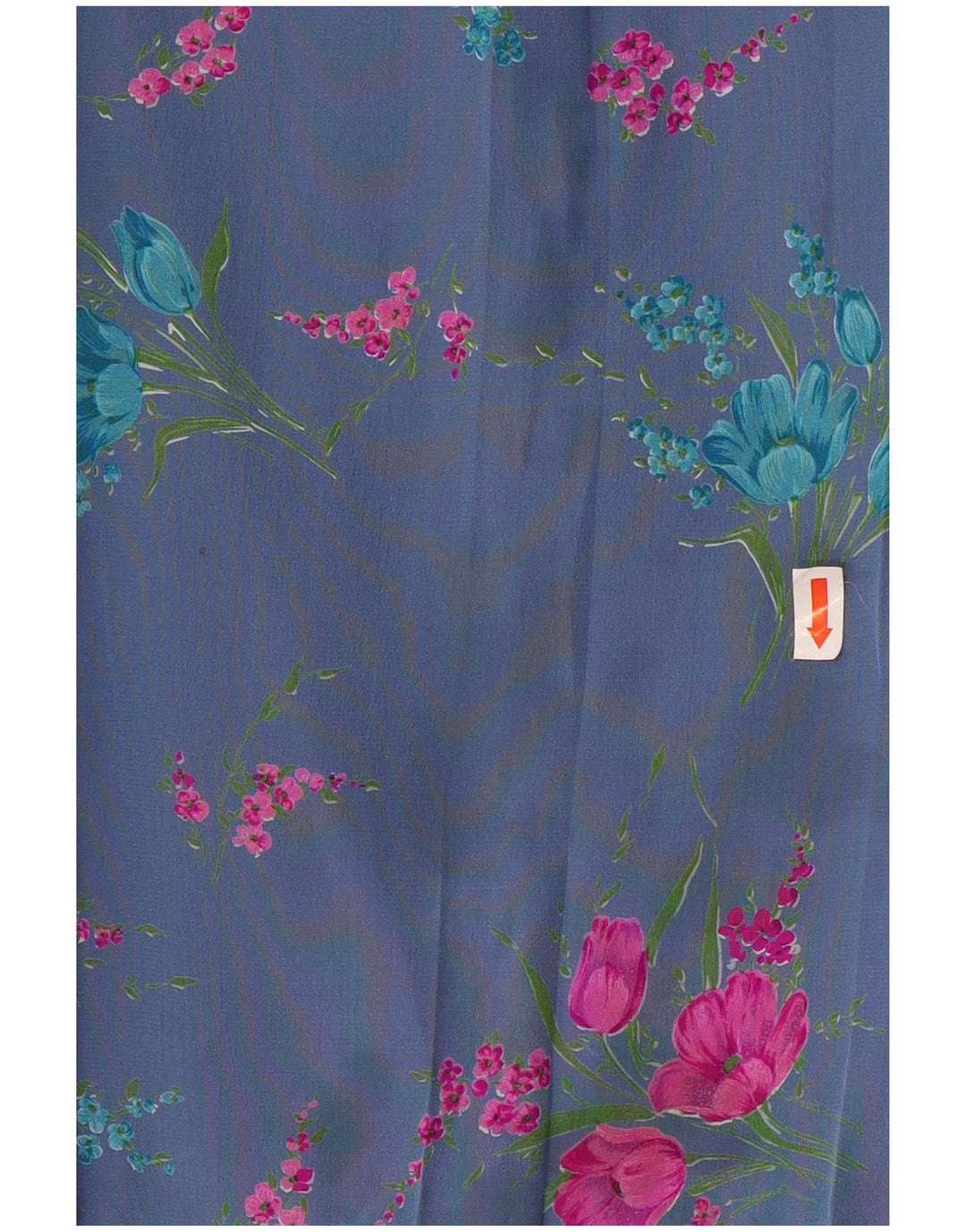 VINTAGE Womens A-Line Skirt W28 Medium Blue Floral